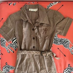 Vintage Brownie Girl Scout Dress: Cute Halloween Costume